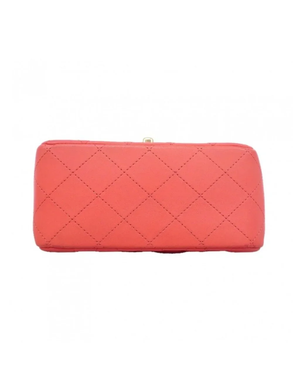 Chanel Shoulder Bag Mini Quilted Lambskin Pink Champagne Gold